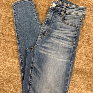 American Eagle Outfitters High Rise Blue Jeans